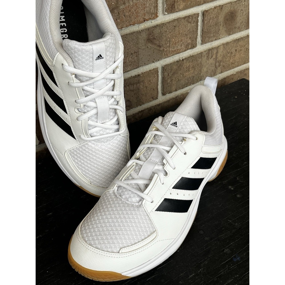 Adidas Women's Size 12 Ligra 7  Collegiate Sneakers White Black Volleyball - Picture 2 of 10